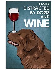 Dog Newfoundland And Wine 16x24 Poster front