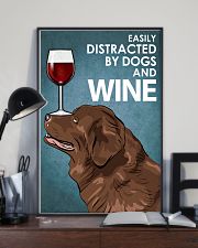 Dog Newfoundland And Wine 16x24 Poster lifestyle-poster-2