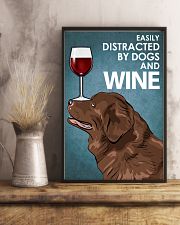 Dog Newfoundland And Wine 16x24 Poster lifestyle-poster-3