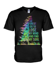 Camping Find My Soul V-Neck T-Shirt tile