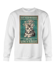 Eat Mushroom See The Universe Crewneck Sweatshirt tile