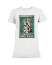 Eat Mushroom See The Universe Premium Fit Ladies Tee tile