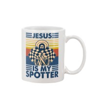 Racing Jesus Is My Spotter Mug tile