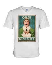 OMG Nice Butt V-Neck T-Shirt tile