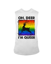 LGBT Oh Deer I'm Queer Sleeveless Tee tile