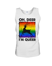 LGBT Oh Deer I'm Queer Unisex Tank tile