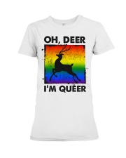 LGBT Oh Deer I'm Queer Premium Fit Ladies Tee tile