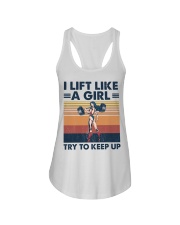 Fitness I Lift Like A Girl Ladies Flowy Tank tile