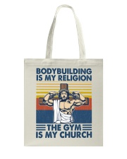 Fitness The Gym Is My Church Tote Bag tile