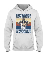 Fitness The Gym Is My Church Hooded Sweatshirt front