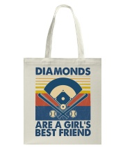 Baseball Diamonds Are A Girl's Best Friend Tote Bag tile