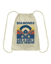 Baseball Diamonds Are A Girl's Best Friend Drawstring Bag tile