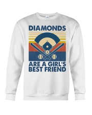 Baseball Diamonds Are A Girl's Best Friend Crewneck Sweatshirt tile