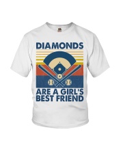 Baseball Diamonds Are A Girl's Best Friend Youth T-Shirt tile