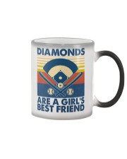 Baseball Diamonds Are A Girl's Best Friend Color Changing Mug tile