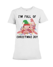 Animal I'm Full Of Christmas Joy Premium Fit Ladies Tee tile