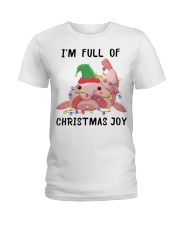 Animal I'm Full Of Christmas Joy Ladies T-Shirt tile