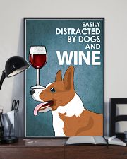 Dog Corgi And Wine 16x24 Poster lifestyle-poster-2