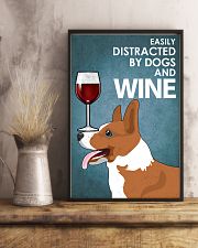 Dog Corgi And Wine 16x24 Poster lifestyle-poster-3