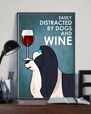 Dog Shih Tzu And Wine 16x24 Poster lifestyle-poster-2