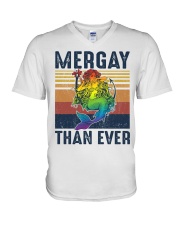 LGBT Mergay Than Ever V-Neck T-Shirt tile