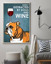 Dog BullDog And Wine 16x24 Poster lifestyle-poster-1