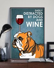 Dog BullDog And Wine 16x24 Poster lifestyle-poster-2