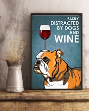 Dog BullDog And Wine 16x24 Poster lifestyle-poster-3