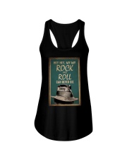 Hippie Rock And Roll Ladies Flowy Tank tile