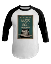 Hippie Rock And Roll Baseball Tee tile