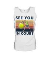 Tennis See You In Court Unisex Tank tile