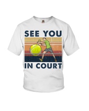 Tennis See You In Court Youth T-Shirt tile