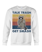 Raccoon Talk Trash Get Smash Crewneck Sweatshirt tile