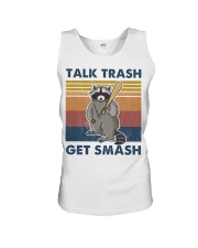 Raccoon Talk Trash Get Smash Unisex Tank tile