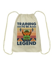 Fitness Training To Be A Legend Drawstring Bag tile