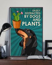 Dog Dachshund And Plants 24x36 Poster lifestyle-poster-2
