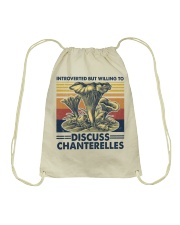 Mushroom Discuss Chanterelles Drawstring Bag tile