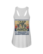 Mushroom Discuss Chanterelles Ladies Flowy Tank tile