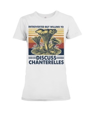 Mushroom Discuss Chanterelles Premium Fit Ladies Tee tile