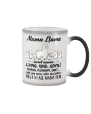 Family Mama Llama Color Changing Mug tile
