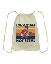 Baseball Thou Shalt Not Steal Drawstring Bag tile