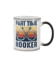 Fishing Part Time Hooker Color Changing Mug tile