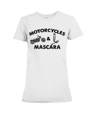 Motocross Motorcycles And Mascara Premium Fit Ladies Tee tile