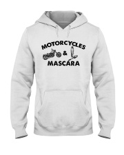 Motocross Motorcycles And Mascara Hooded Sweatshirt front