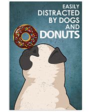 Dog Pug And Donuts 16x24 Poster front