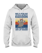 Fitness I'm A Gym Raccoon Hooded Sweatshirt front