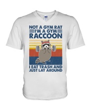 Fitness I'm A Gym Raccoon V-Neck T-Shirt tile