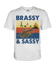 Music Brassy And Sassy V-Neck T-Shirt tile