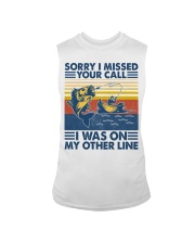 Fishing Sorry I Missed Your Call Sleeveless Tee tile