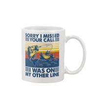 Fishing Sorry I Missed Your Call Mug tile